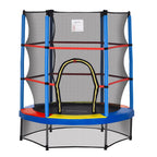 Trampoline Outsunny pour enfants de 1,5 m de diamètre avec filet pour l'intérieur et l'extérieur, de 3 à 6 ans