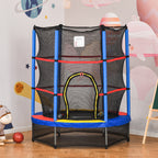 Trampoline Outsunny pour enfants de 1,5 m de diamètre avec filet pour l'intérieur et l'extérieur, de 3 à 6 ans