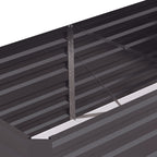 Jardinière surélevée Outsunny, 71 x 36 x 23 cm, jardinières en acier galvanisé pour plantes d'extérieur avec tiges renforcées