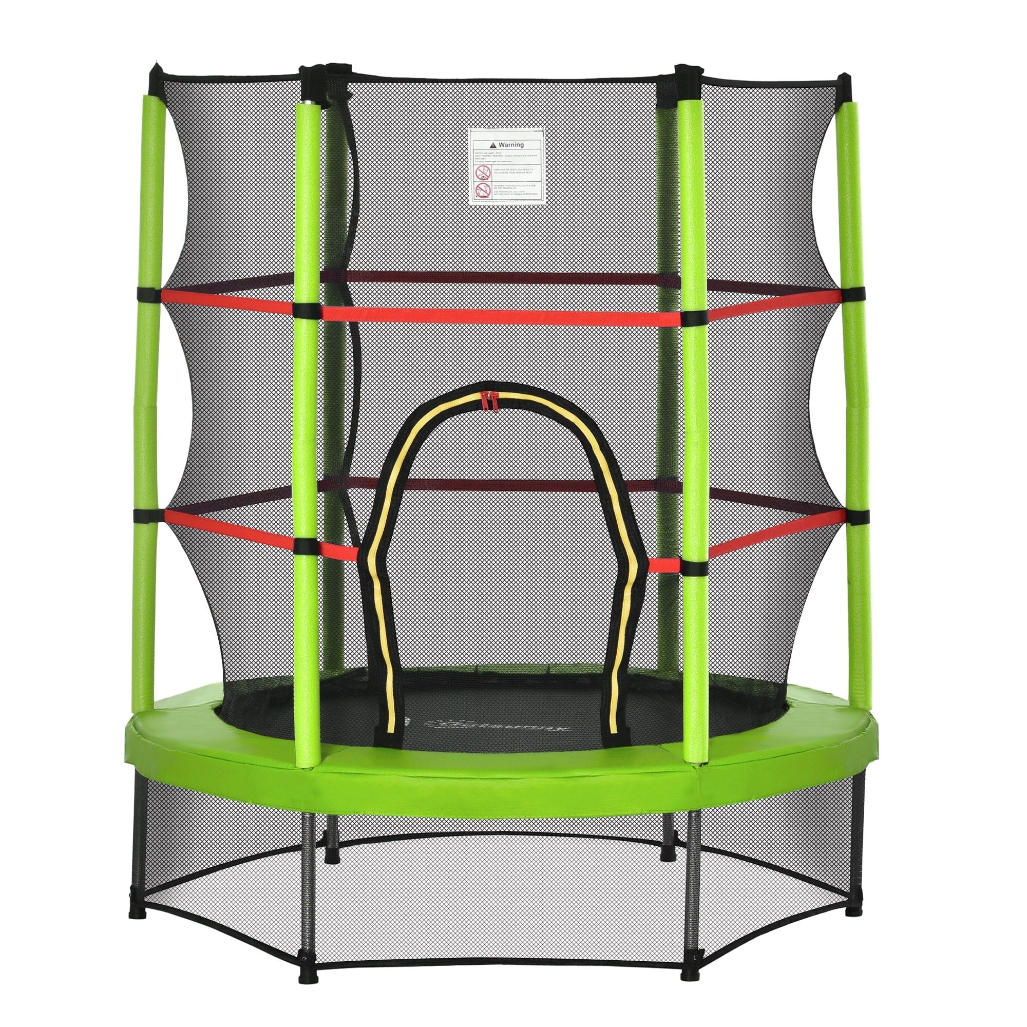 Trampoline Outsunny pour enfants de 1,5 m de diamètre avec filet pour l'intérieur et l'extérieur, de 3 à 6 ans