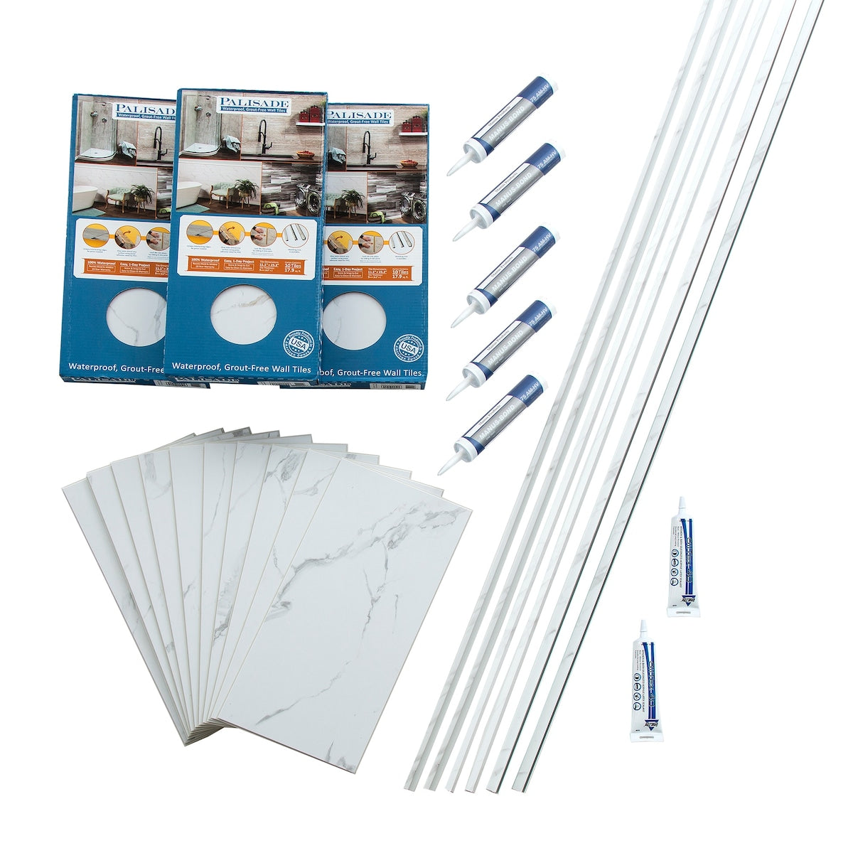 Kit de douche en carrelage mural Palisade