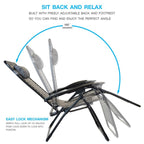 Chaise zéro gravité surdimensionnée Sun-Ray 1 pièce