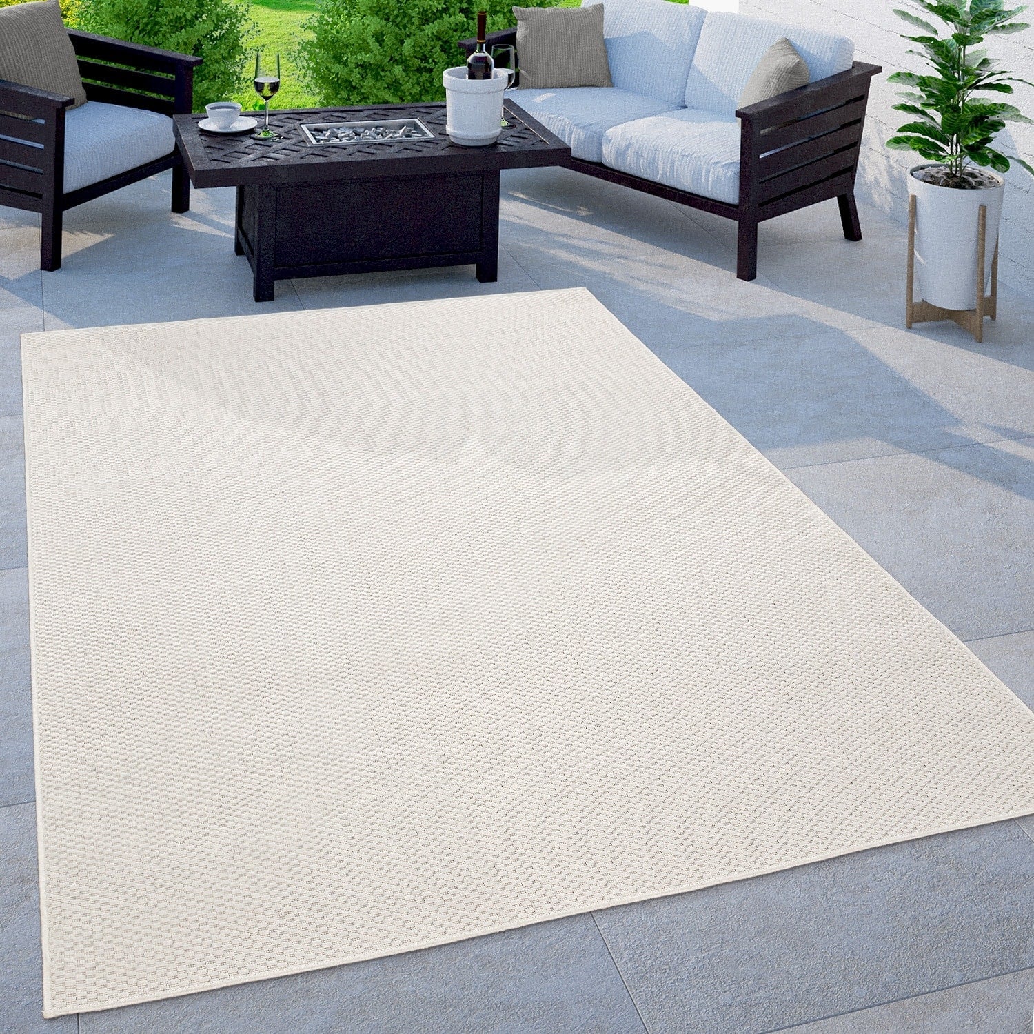 Tapis d'extérieur imperméable et varié pour patio