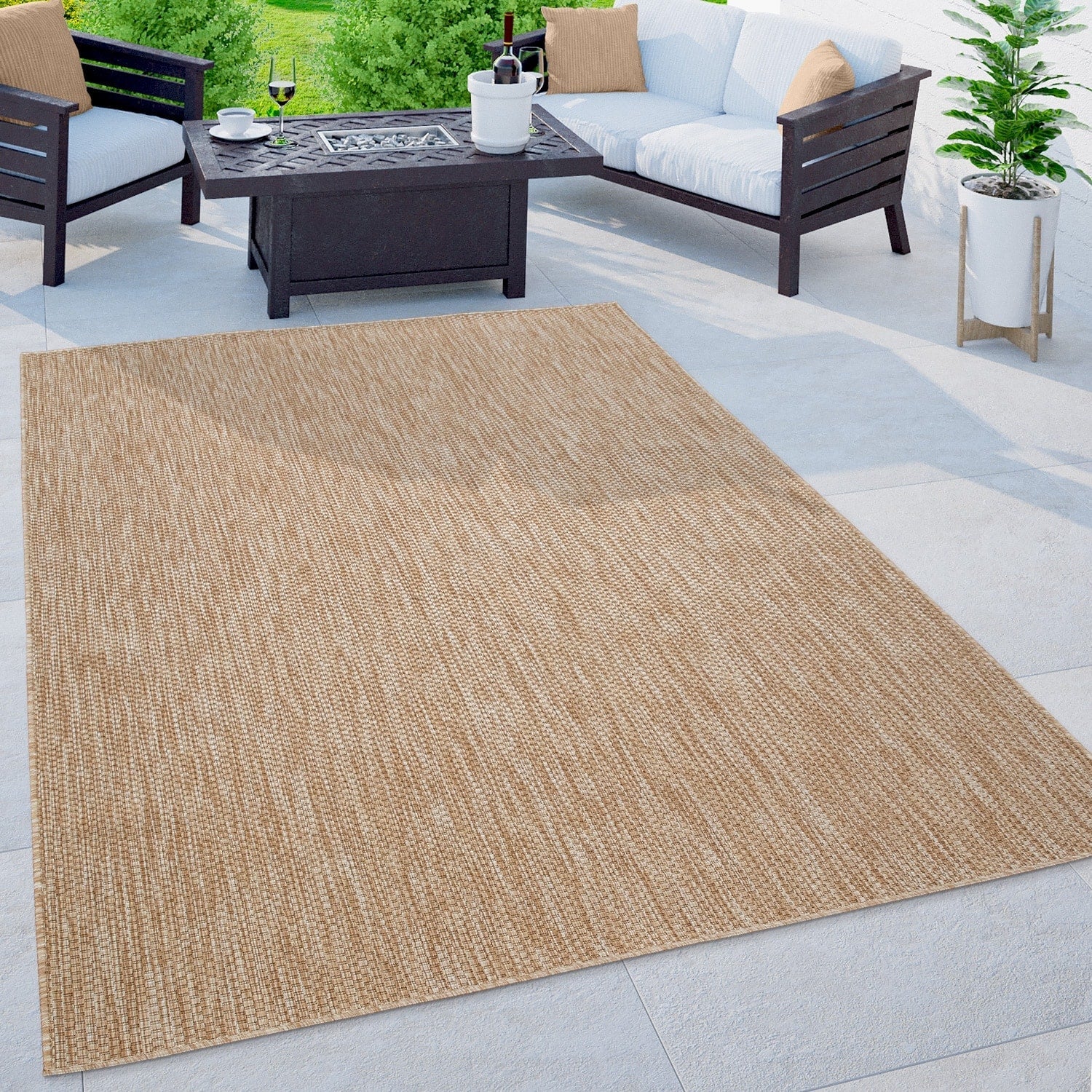 Tapis d'extérieur imperméable et varié pour patio