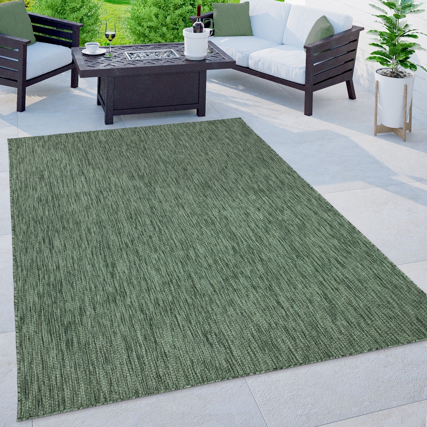 Tapis d'extérieur imperméable et varié pour patio