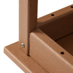 Table basse rectangulaire Polytrends Laguna en PEHD pour terrasse extérieure toutes saisons