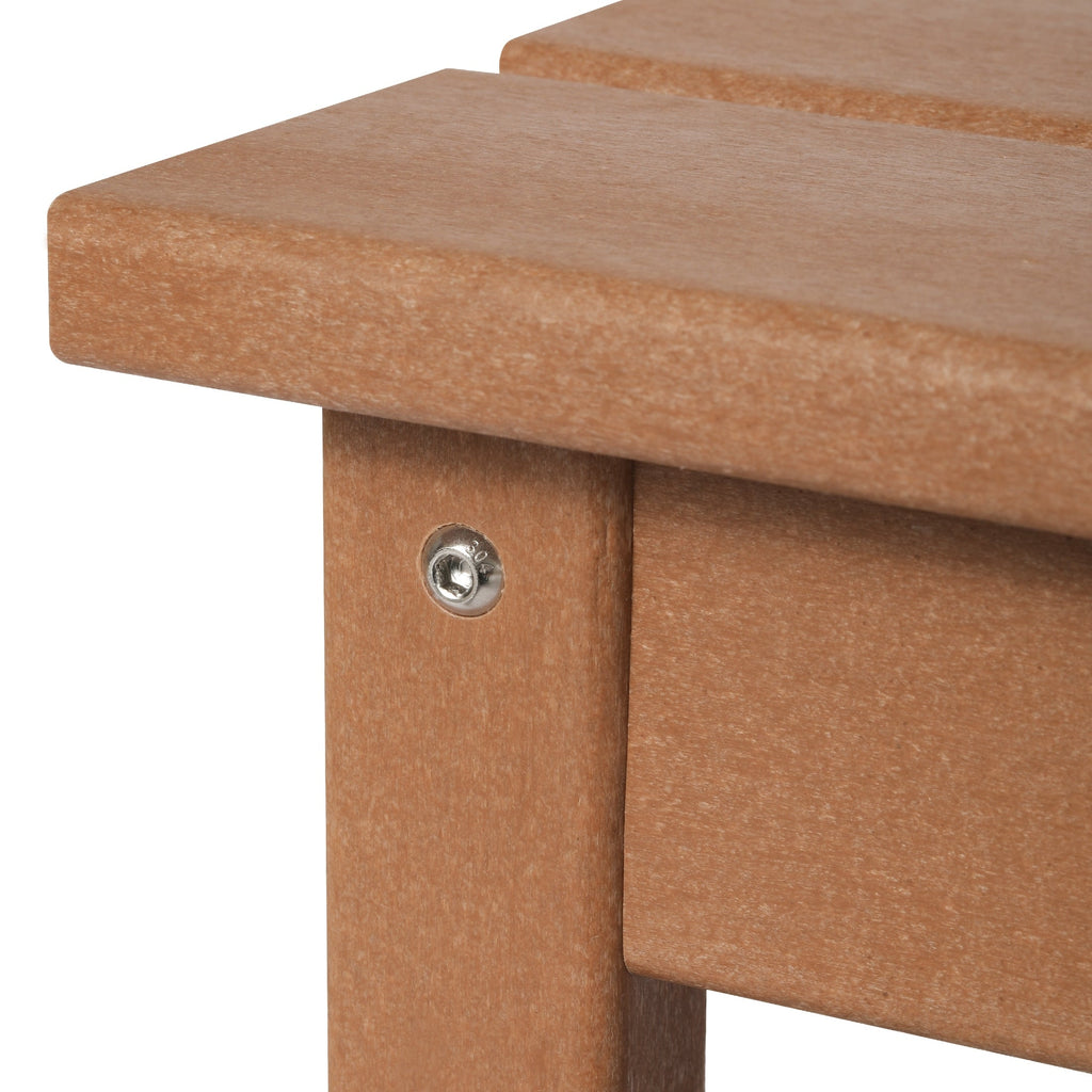 Table basse rectangulaire Polytrends Laguna en PEHD pour terrasse extérieure toutes saisons