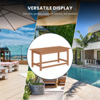 Table basse rectangulaire Polytrends Laguna en PEHD pour terrasse extérieure toutes saisons