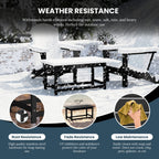 Table basse rectangulaire Polytrends Laguna en PEHD pour terrasse extérieure toutes saisons