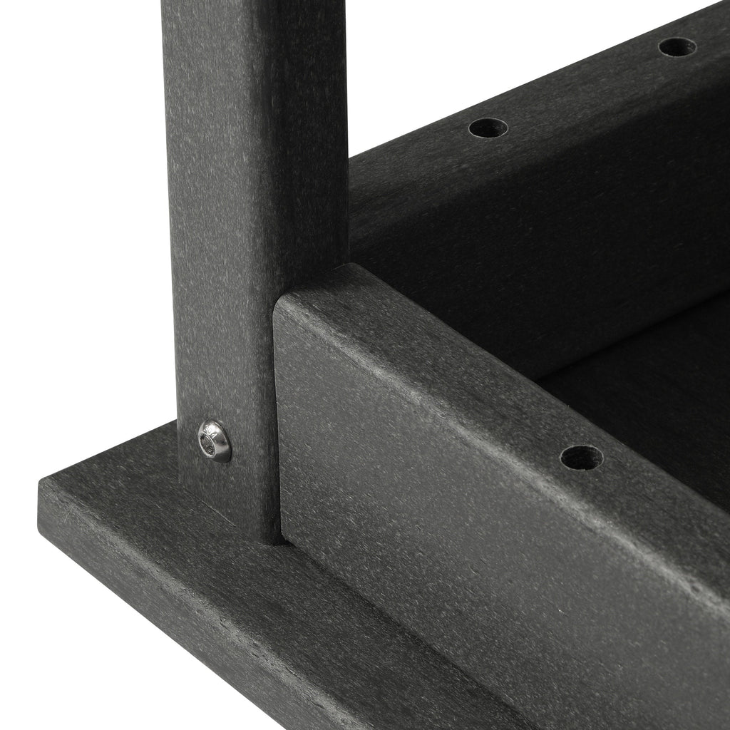 Table basse rectangulaire Polytrends Laguna en PEHD pour terrasse extérieure toutes saisons