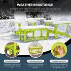 Table basse rectangulaire Polytrends Laguna en PEHD pour terrasse extérieure toutes saisons