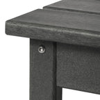 Table basse rectangulaire Polytrends Laguna en PEHD pour terrasse extérieure toutes saisons