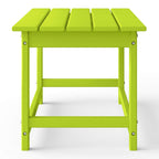 Table basse rectangulaire Polytrends Laguna en PEHD pour terrasse extérieure toutes saisons