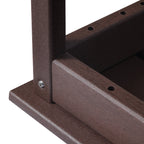 Table basse rectangulaire Polytrends Laguna en PEHD pour terrasse extérieure toutes saisons