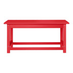 Table basse rectangulaire Polytrends Laguna en PEHD pour terrasse extérieure toutes saisons