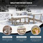 Table basse rectangulaire Polytrends Laguna en PEHD pour terrasse extérieure toutes saisons