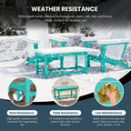 Table basse rectangulaire Polytrends Laguna en PEHD pour terrasse extérieure toutes saisons