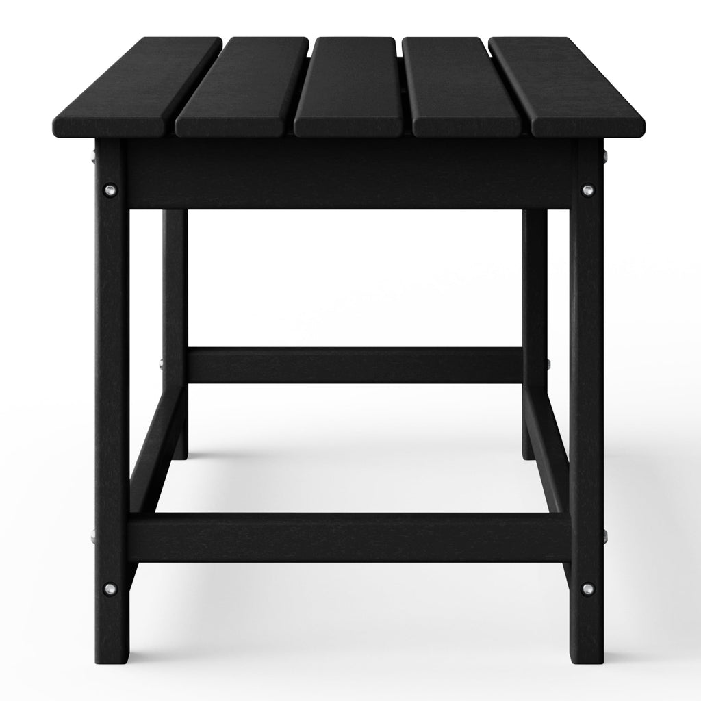 Table basse rectangulaire Polytrends Laguna en PEHD pour terrasse extérieure toutes saisons