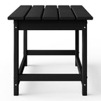 Table basse rectangulaire Polytrends Laguna en PEHD pour terrasse extérieure toutes saisons