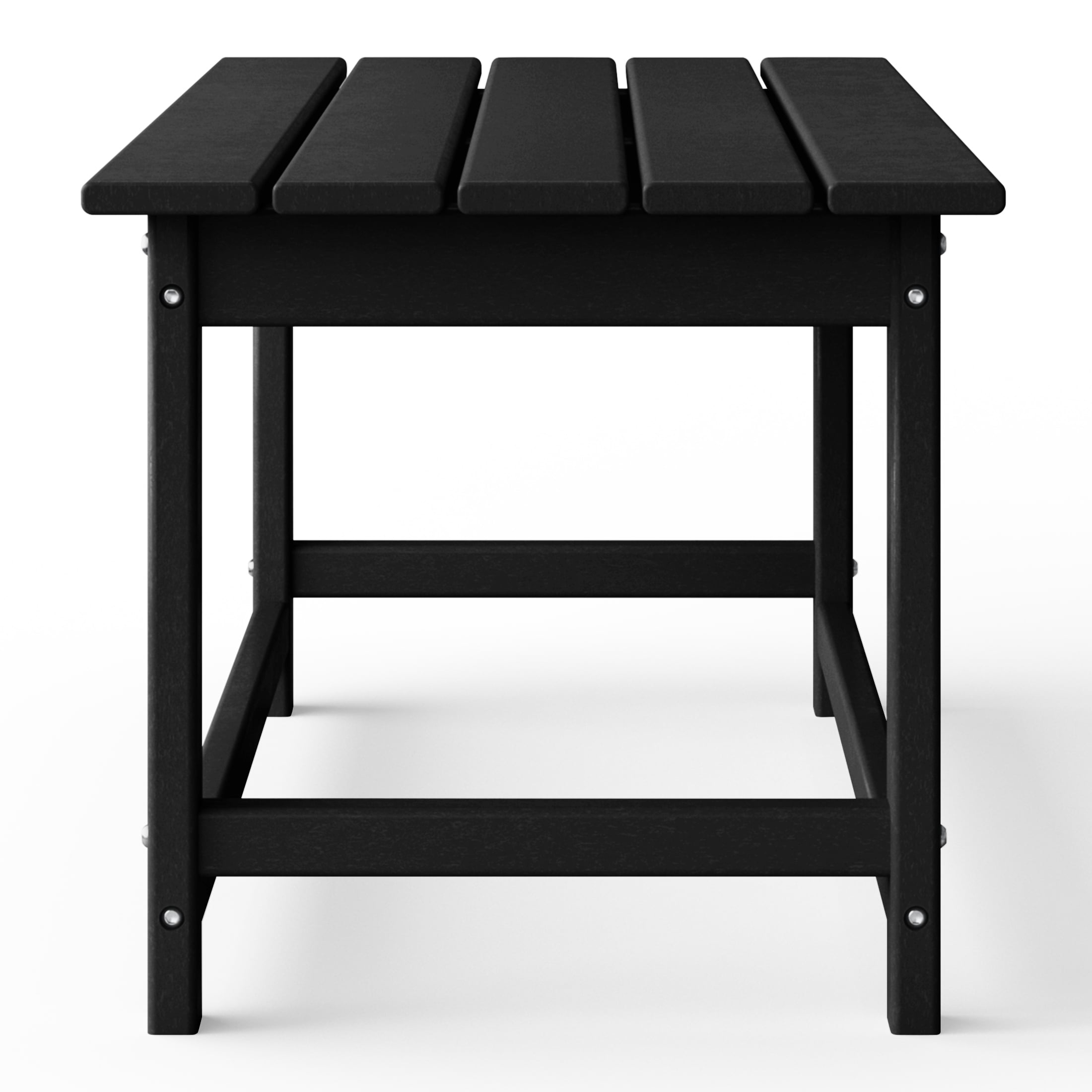 Table basse rectangulaire Polytrends Laguna en PEHD pour terrasse extérieure toutes saisons