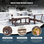 Table basse rectangulaire Polytrends Laguna en PEHD pour terrasse extérieure toutes saisons