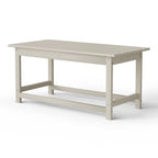 Table basse rectangulaire Polytrends Laguna en PEHD pour terrasse extérieure toutes saisons