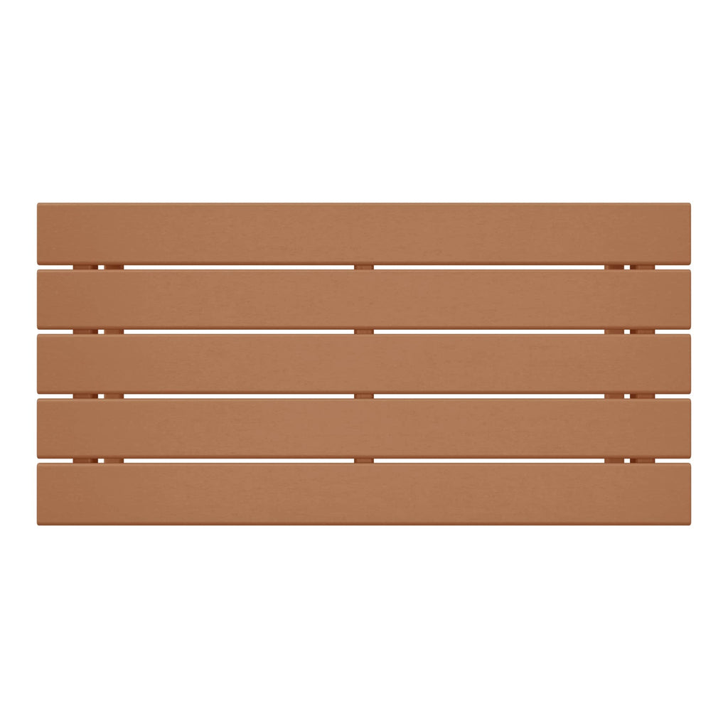 Table basse rectangulaire Polytrends Laguna en PEHD pour terrasse extérieure toutes saisons