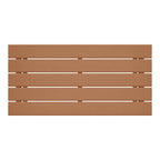 Table basse rectangulaire Polytrends Laguna en PEHD pour terrasse extérieure toutes saisons