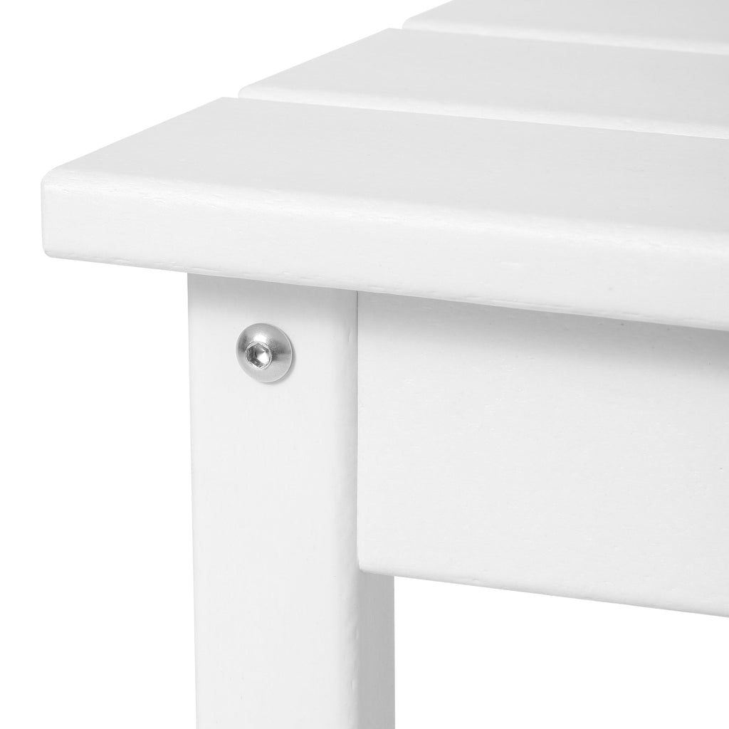 Table basse rectangulaire Polytrends Laguna en PEHD pour terrasse extérieure toutes saisons