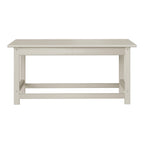 Table basse rectangulaire Polytrends Laguna en PEHD pour terrasse extérieure toutes saisons