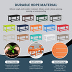 Table basse rectangulaire Polytrends Laguna en PEHD pour terrasse extérieure toutes saisons