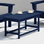 Table basse rectangulaire Polytrends Laguna en PEHD pour terrasse extérieure toutes saisons