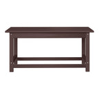 Table basse rectangulaire Polytrends Laguna en PEHD pour terrasse extérieure toutes saisons