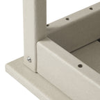 Table basse rectangulaire Polytrends Laguna en PEHD pour terrasse extérieure toutes saisons