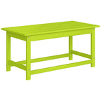 Table basse rectangulaire Polytrends Laguna en PEHD pour terrasse extérieure toutes saisons