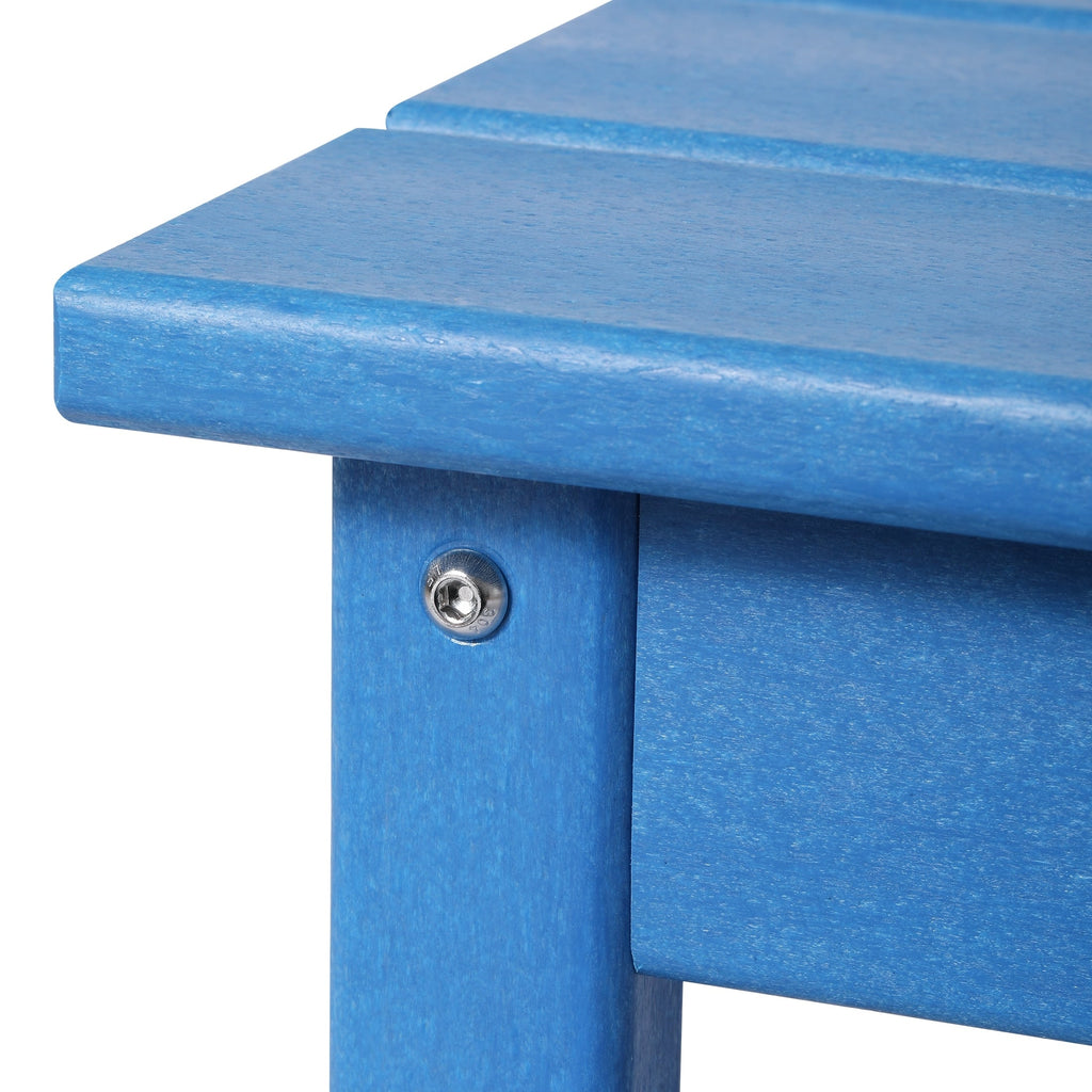 Table basse rectangulaire Polytrends Laguna en PEHD pour terrasse extérieure toutes saisons