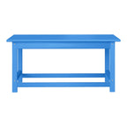 Table basse rectangulaire Polytrends Laguna en PEHD pour terrasse extérieure toutes saisons