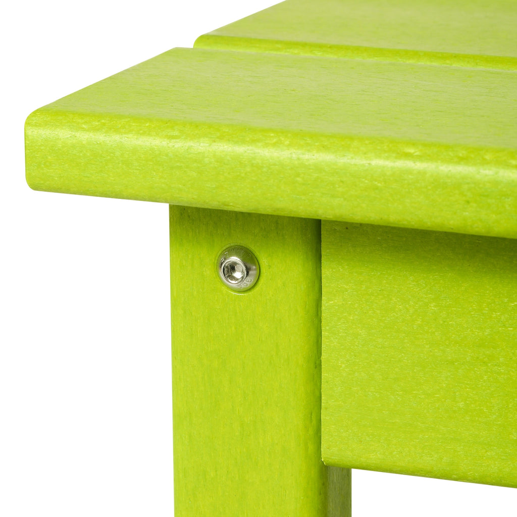 Table basse rectangulaire Polytrends Laguna en PEHD pour terrasse extérieure toutes saisons