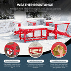 Table basse rectangulaire Polytrends Laguna en PEHD pour terrasse extérieure toutes saisons