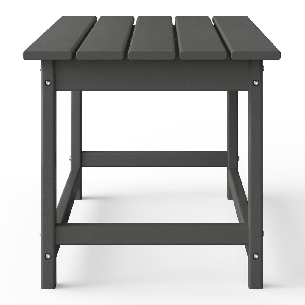 Table basse rectangulaire Polytrends Laguna en PEHD pour terrasse extérieure toutes saisons