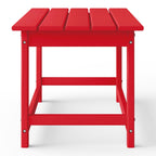 Table basse rectangulaire Polytrends Laguna en PEHD pour terrasse extérieure toutes saisons