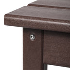 Table basse rectangulaire Polytrends Laguna en PEHD pour terrasse extérieure toutes saisons