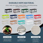 Table basse rectangulaire Polytrends Laguna en PEHD pour terrasse extérieure toutes saisons