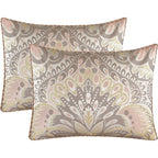 Ensemble de couette 6 pièces en jacquard médaillon Summerfield de Porch &amp; Den