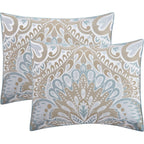 Ensemble de couette 6 pièces en jacquard médaillon Summerfield de Porch &amp; Den