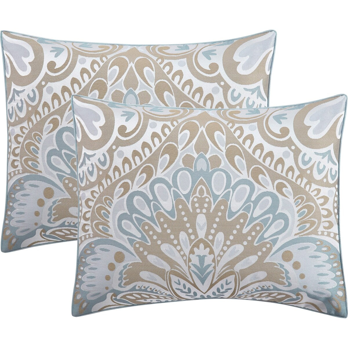 Ensemble de couette 6 pièces en jacquard médaillon Summerfield de Porch &amp; Den