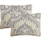 Ensemble de couette 6 pièces en jacquard médaillon Summerfield de Porch &amp; Den