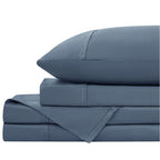 Ensemble de draps de lit 4 pièces de luxe haut de gamme 100 % viscose de bambou, 21 pouces, avec poche extra profonde