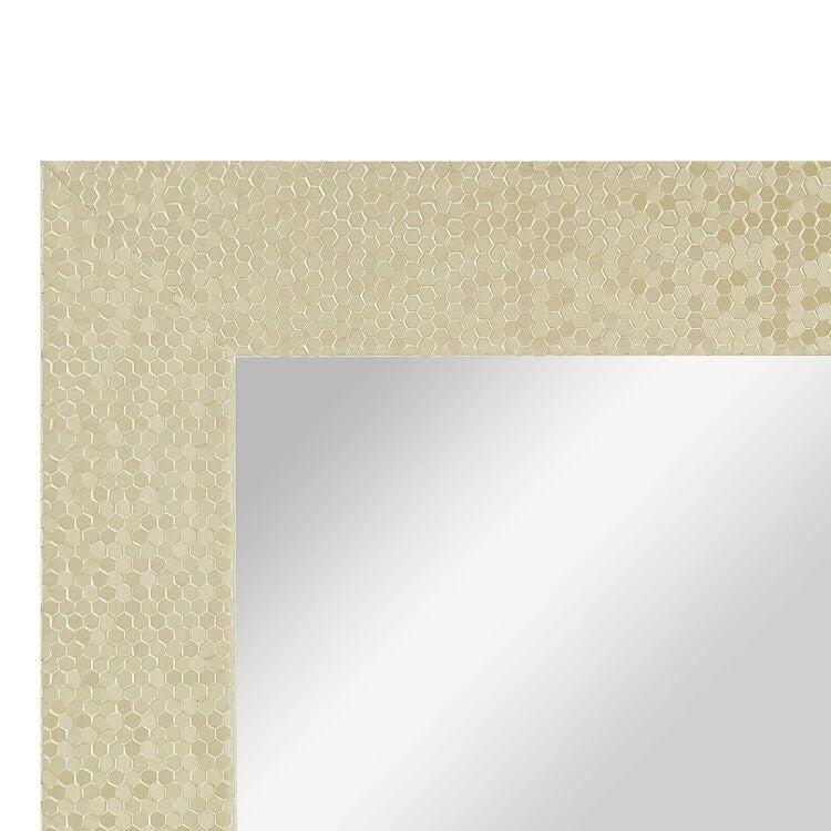 Miroir vertical pleine longueur à motif mosaïque haut de gamme - Miroir d'habillage complet sur pied, incliné ou autoportant