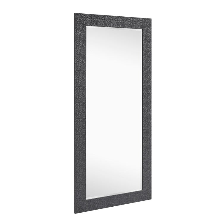 Miroir vertical pleine longueur à motif mosaïque haut de gamme - Miroir d'habillage complet sur pied, incliné ou autoportant